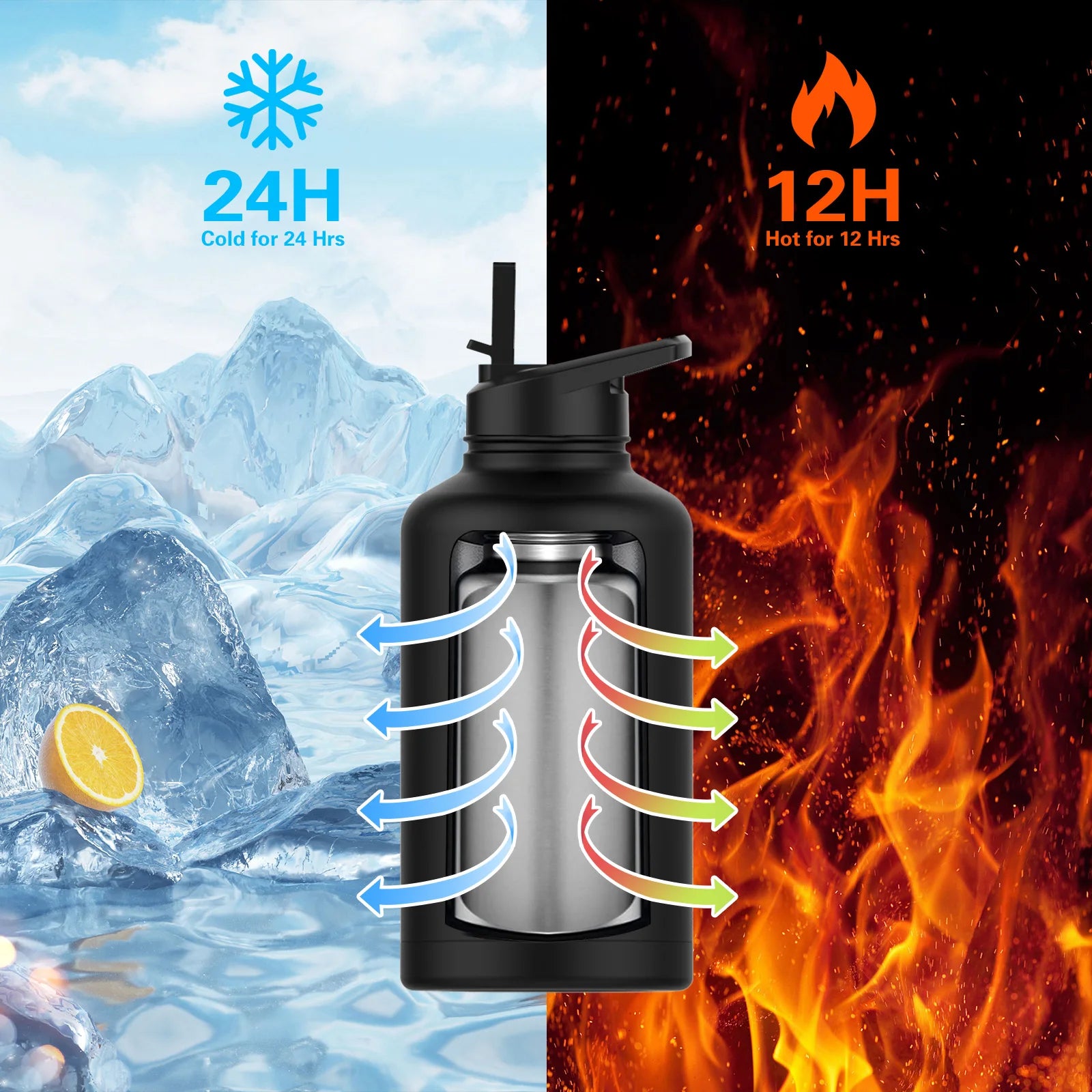 900ML Stainless Steel Thermal Mug with Handle – Insulated Tumbler for Office & Outdoor